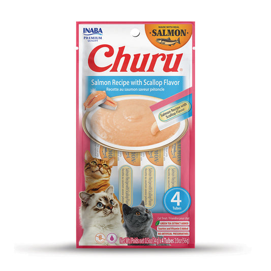 Churu Salmon with Scallop 4 Pack