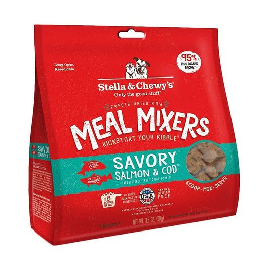 *Savory Salmon & Cod Meal Mixers 3.5oz