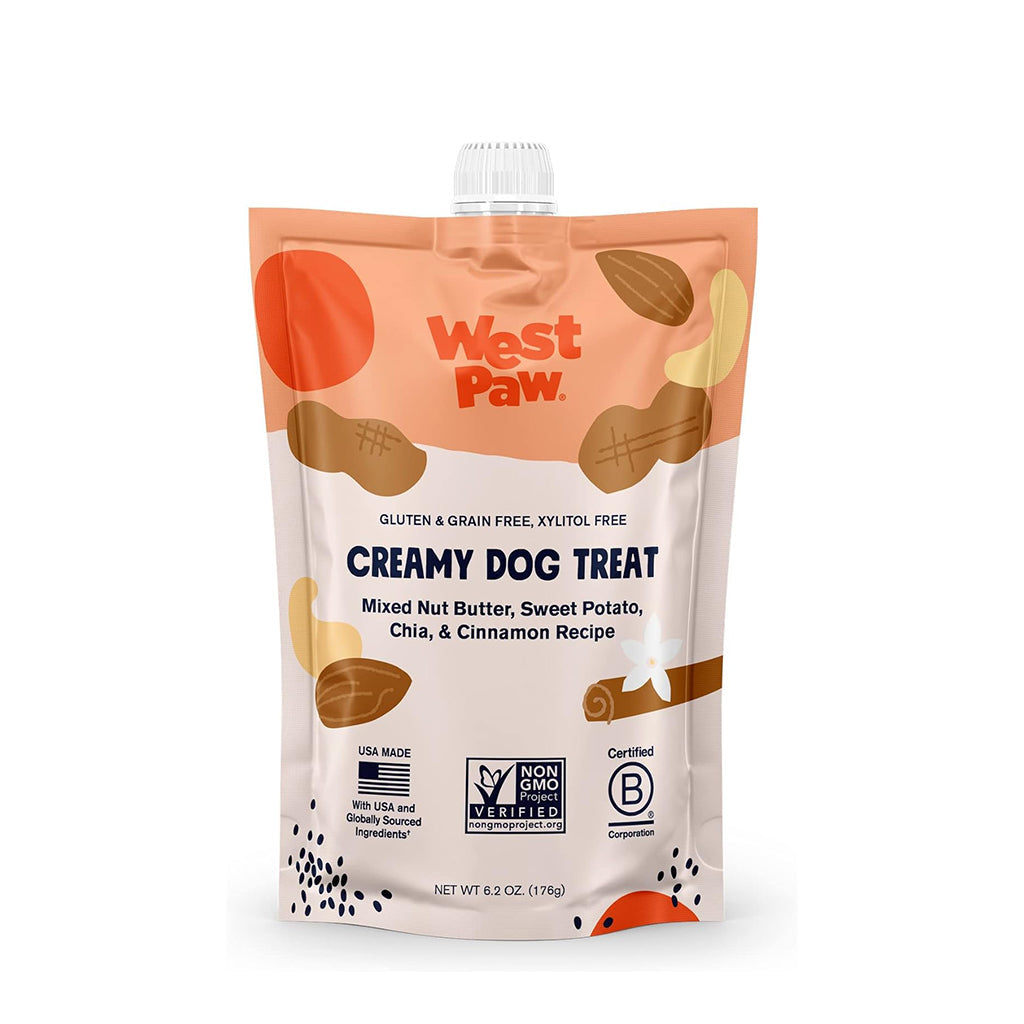 Mixed Nut Butter, Sweet Potato, Chia, & Cinnamon Creamy Dog Treat