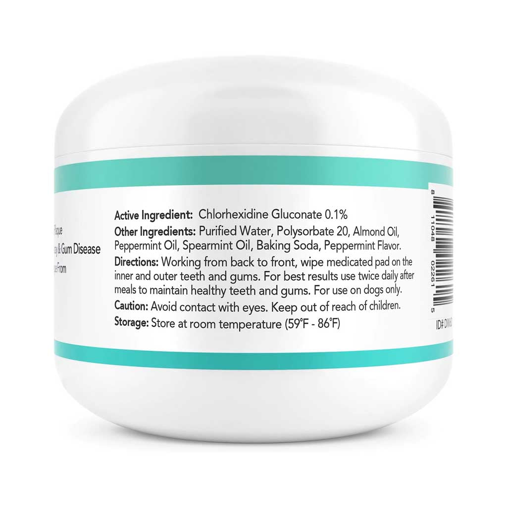 Antimicrobial Dental Wipes 60ct ingredients