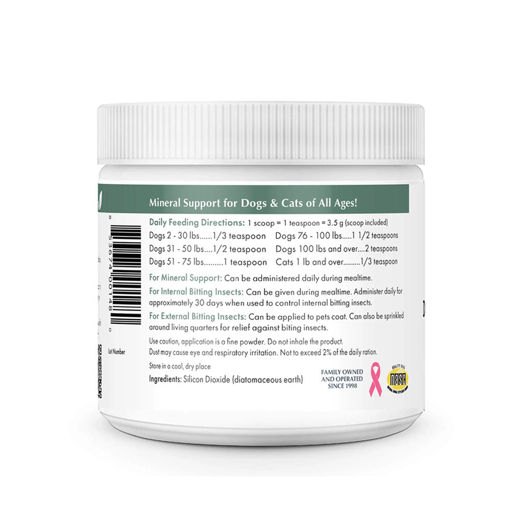 Diatomaceous Earth back of container