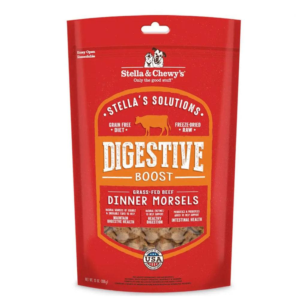 *Stella's Solutions Digestive Boost Freeze-Dried Raw Grass-Fed Beef Dinner Morsels 13oz