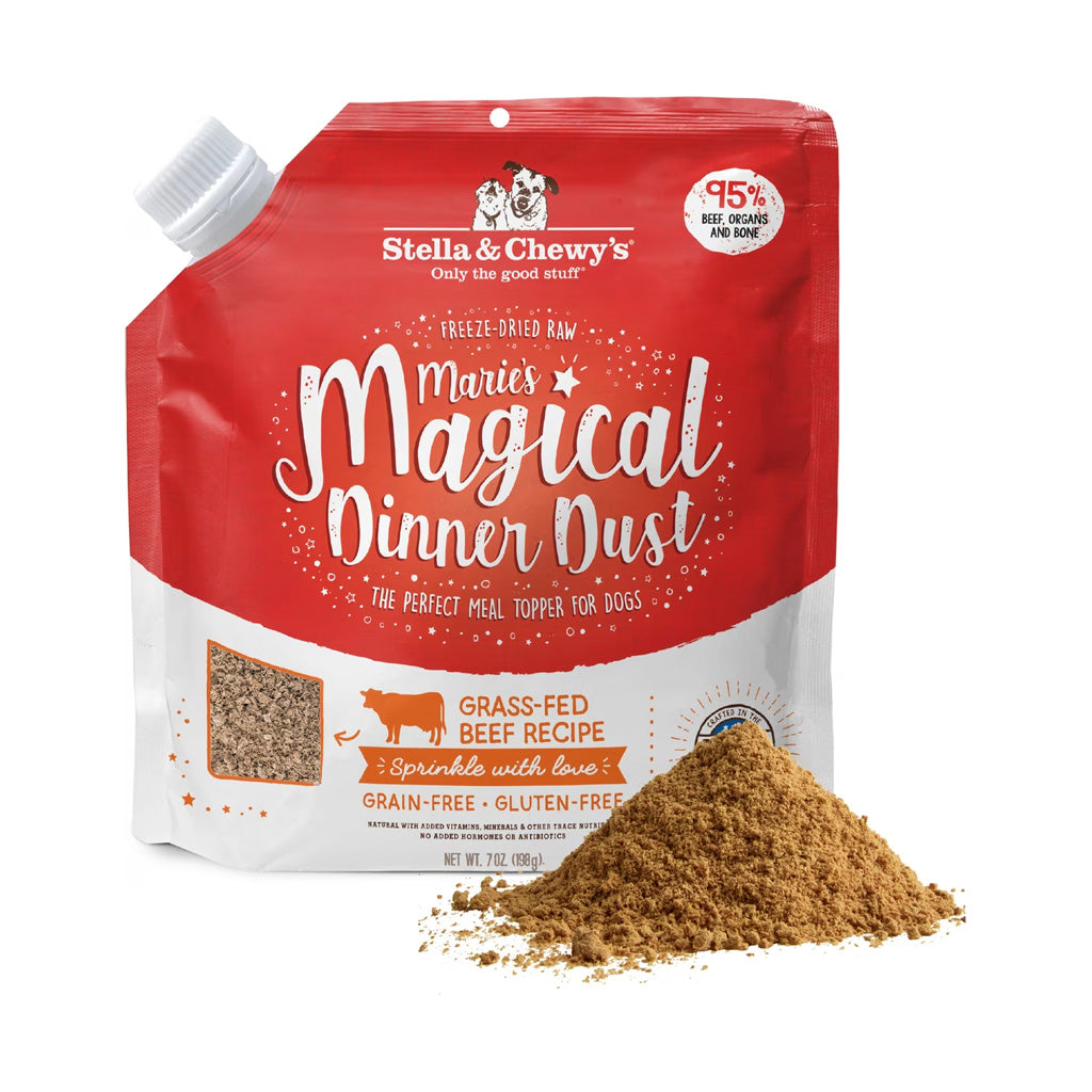 Magical Dinner Dust Freeze-Dried Raw Grass-Fed Beef Dog Food Topper 7oz