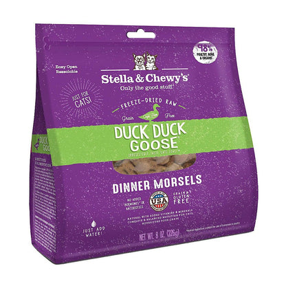 Duck Duck Goose Freeze-dried Dinner Morsels for Cats 8 oz