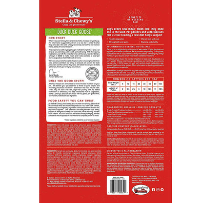 Freeze-dried Raw Dinner Patties Duck Duck Goose - Bancroft Pet Shop