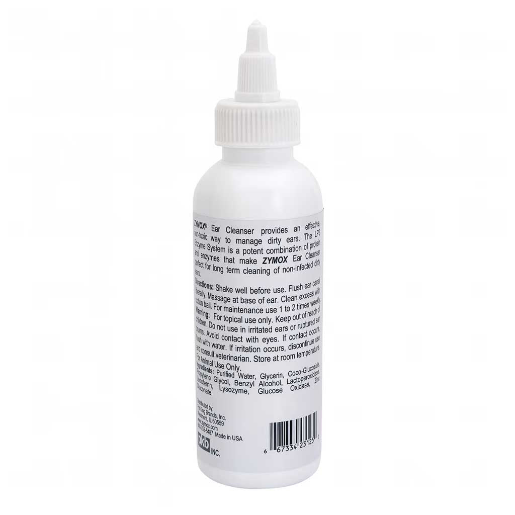 Ear Cleanser 4oz back of bottle