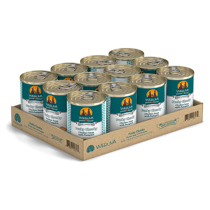Funky Chunky Chicken Soup with Pumpkin Canned Food for Dogs 14oz case
