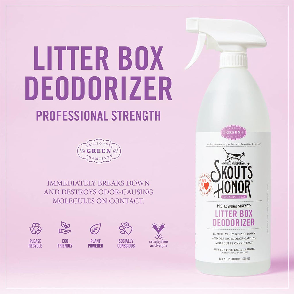 Breaks down odor causing molecules on contact. 
