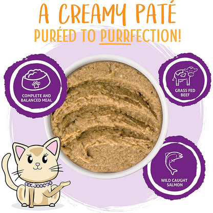 The Newly Feds Beef & Salmon Dinner Slide N' Serve Pate 2.8oz