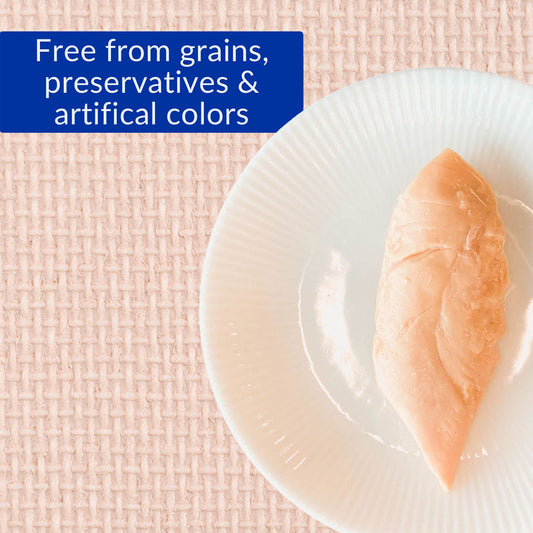 Chicken Fillet in Chicken Broth 0.90oz free of preservatives.