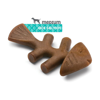 Medium Benebone Fishbone Salmon Flavor.