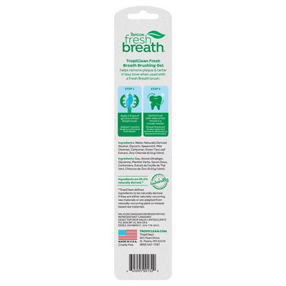 Brushing Gel 2oz back of package. 