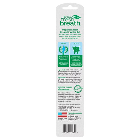 Brushing Gel 2oz back of package. 