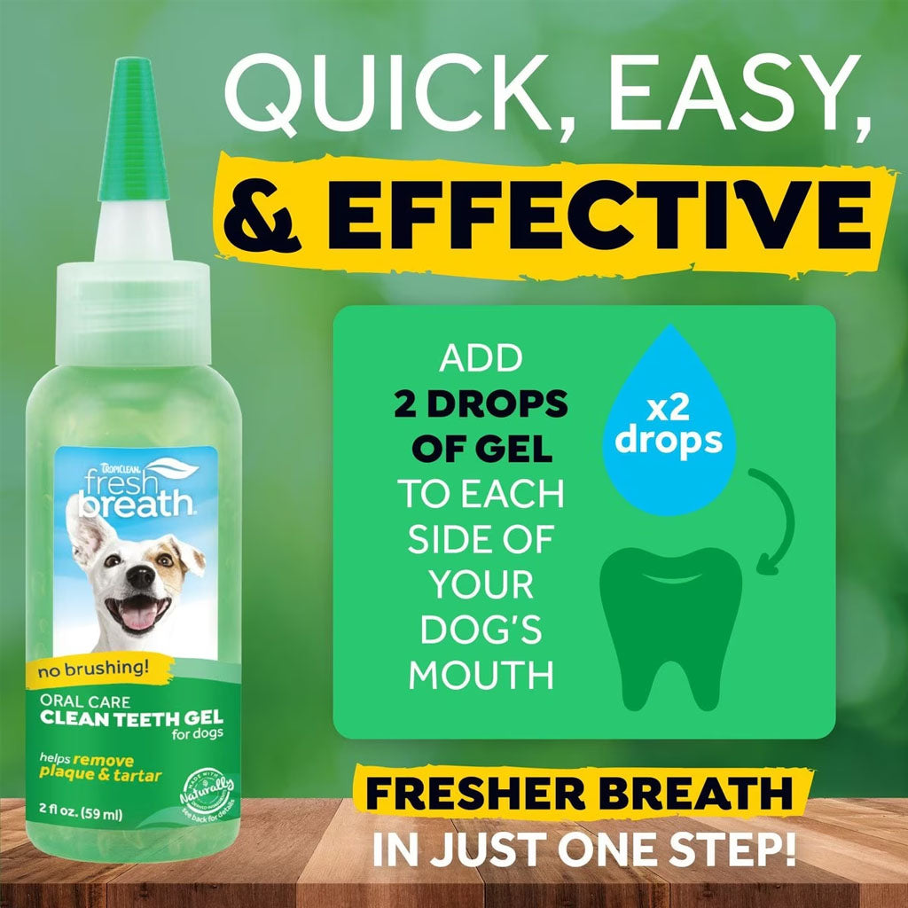 How to use Tropiclean Brushing Gel 2oz.