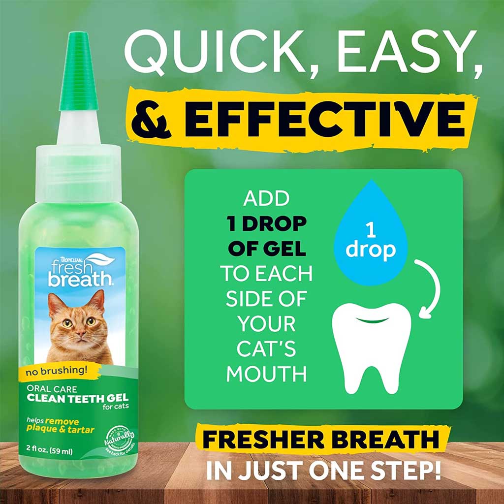 No Brushing Gel for Cats quick easy and effective. 