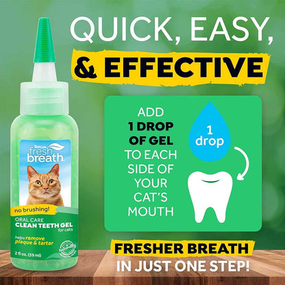 No Brushing Gel for Cats quick easy and effective. 