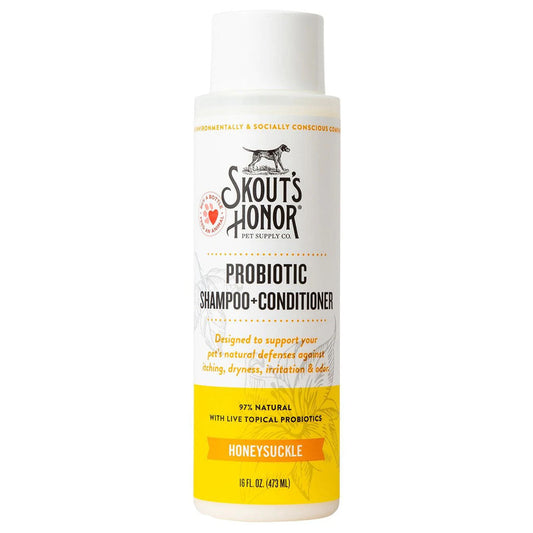 Honeysuckle Probiotic Shampoo + Conditioner 16oz
