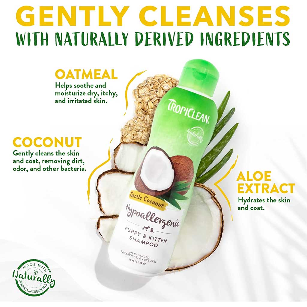 Gentle Coconut Hypoallergenic & Puppy Shampoo ingredients. 