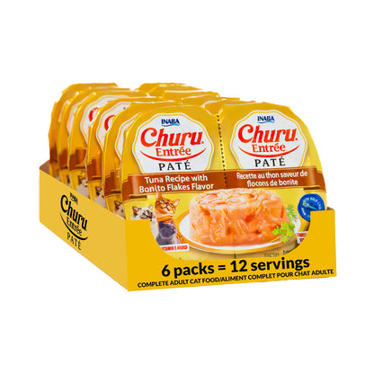 Inaba Churu Entrée paté Tuna with Bonito Flakes Recipe display box