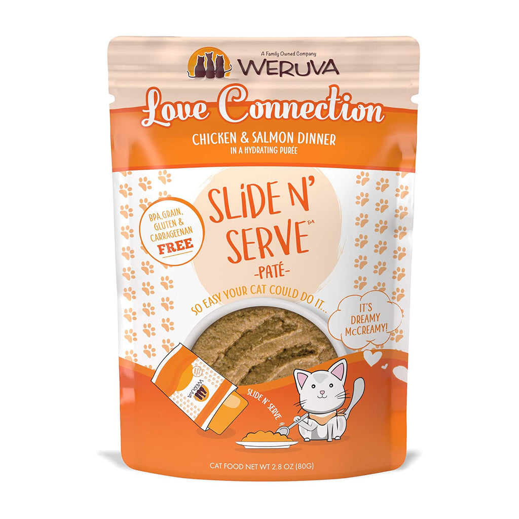 Love Connection Chicken & Salmon Dinner Slide N' Serve Pate 2.8oz