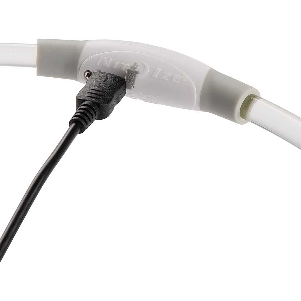 Nite Howl Rechargeable LED Necklace charging port 