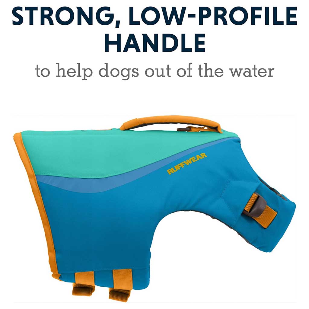 Strong low handle profile to help dogs out of the water. 