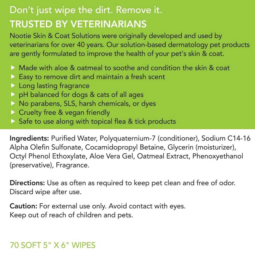 Waterless Grooming Wipes Cucumber Melon 70ct