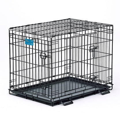 Double Door Folding Dog Crate