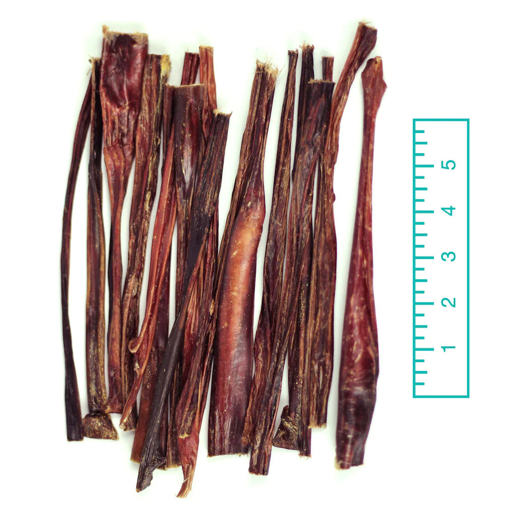 9" Mini Bull Stick Pack 6oz measured by a ruler 