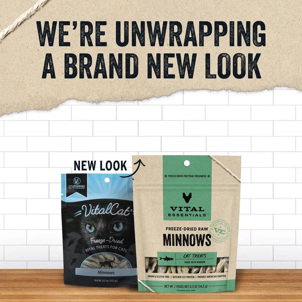 Freeze-dried Minnows Treats for Cats new bag look