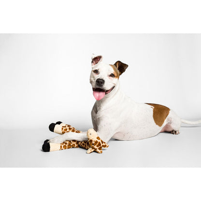 Dog with Nelly Giraffe Plush Toy