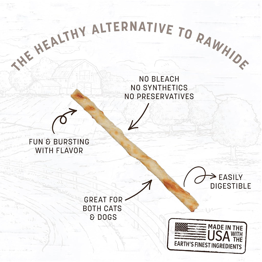 No-hide Peanut Butter Stix 10 pack healthy alternative to rawhide 