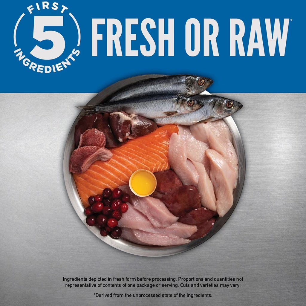 Original Dry Dog Food fresh and raw ingredients. 