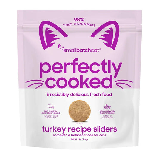 Perfectly Cooked Frozen Turkey Sliders for Cats 2lb