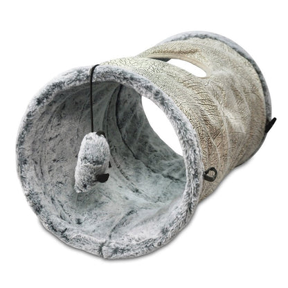 Purr & Pounce Cat Tunnel Ash Gray - Bancroft Pet Shop