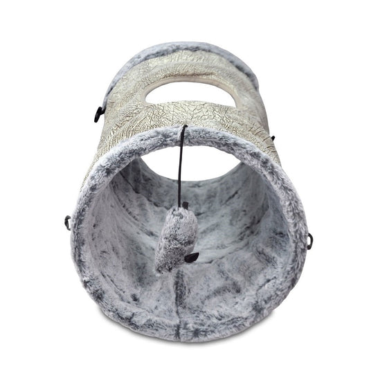 Purr & Pounce Cat Tunnel Ash Gray - Bancroft Pet Shop