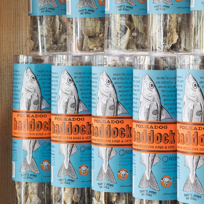 Haddock Skin Jerky Tube 2oz 