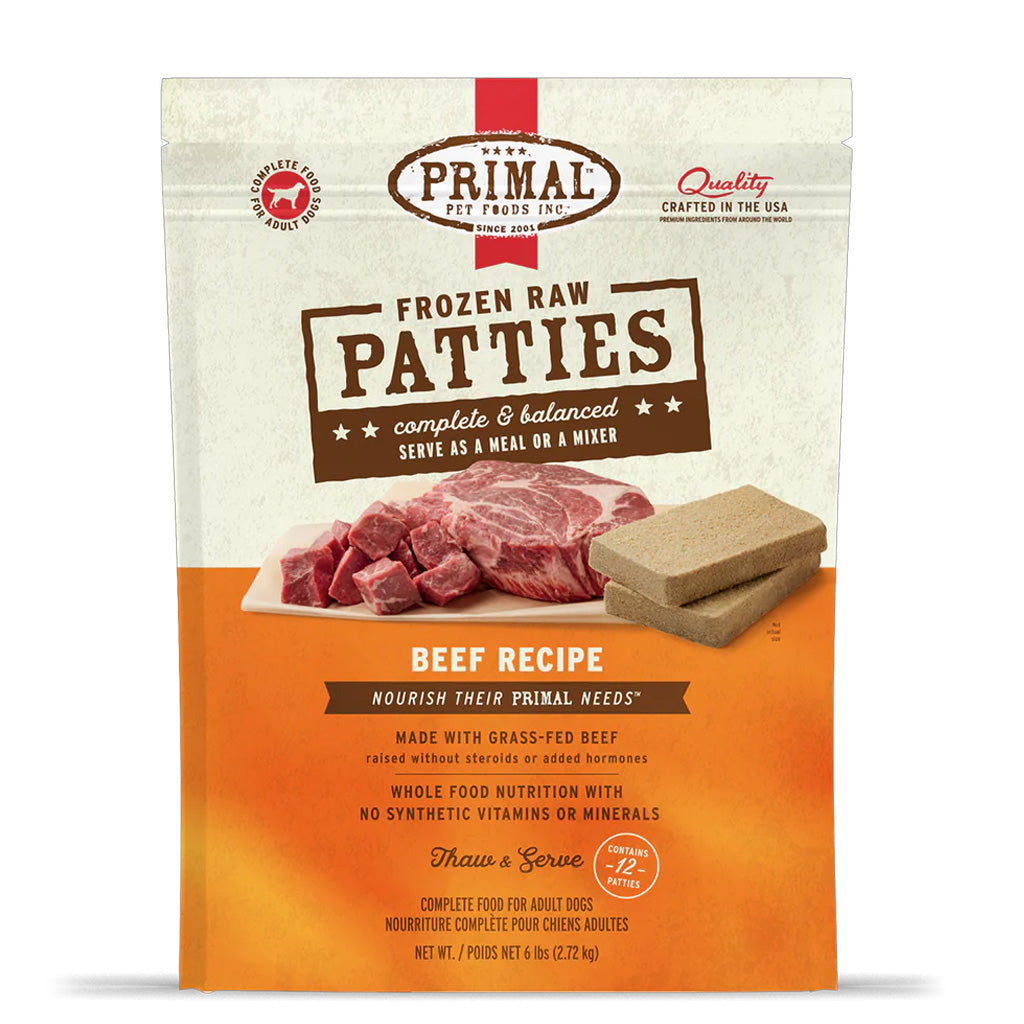 Beef Frozen Raw for Dogs 6 lb bag 