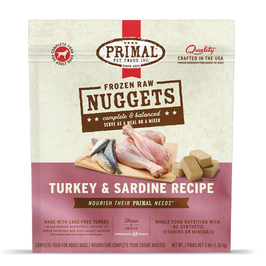 *Turkey & Sardine Frozen Raw for Dogs