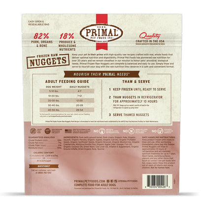 *Pork Frozen Raw for Dogs