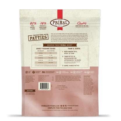 *Pork Frozen Raw for Dogs