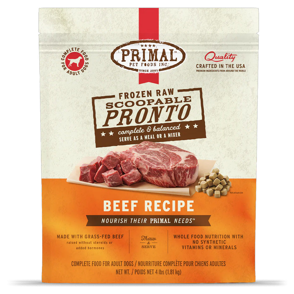 Beef Pronto Frozen Raw for Dogs 4lb 
