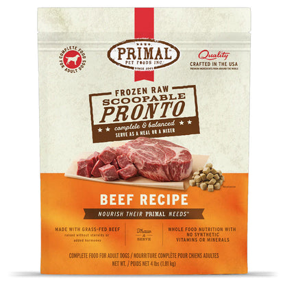 Beef Pronto Frozen Raw for Dogs 4lb 