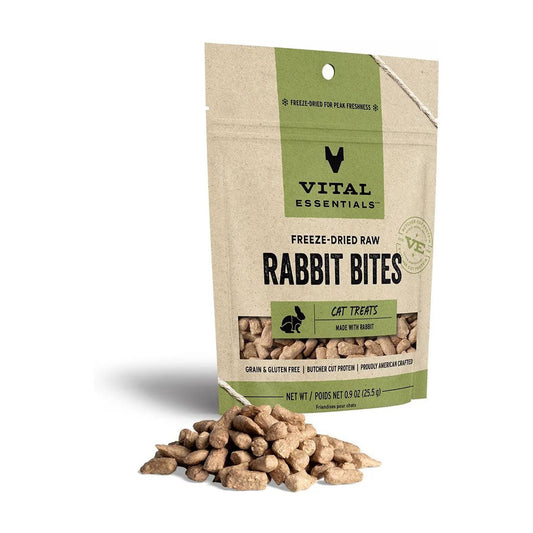 Freeze-dried Rabbit Bites Treats for Cats 0.9oz