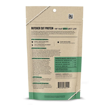 Freeze-dried Salmon Bites for Dogs back of bag. 