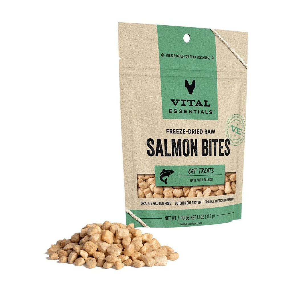 Freeze-dried Salmon Bites for Cats 1.1oz