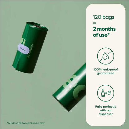 Lavender Scented Poop Bags duration. 