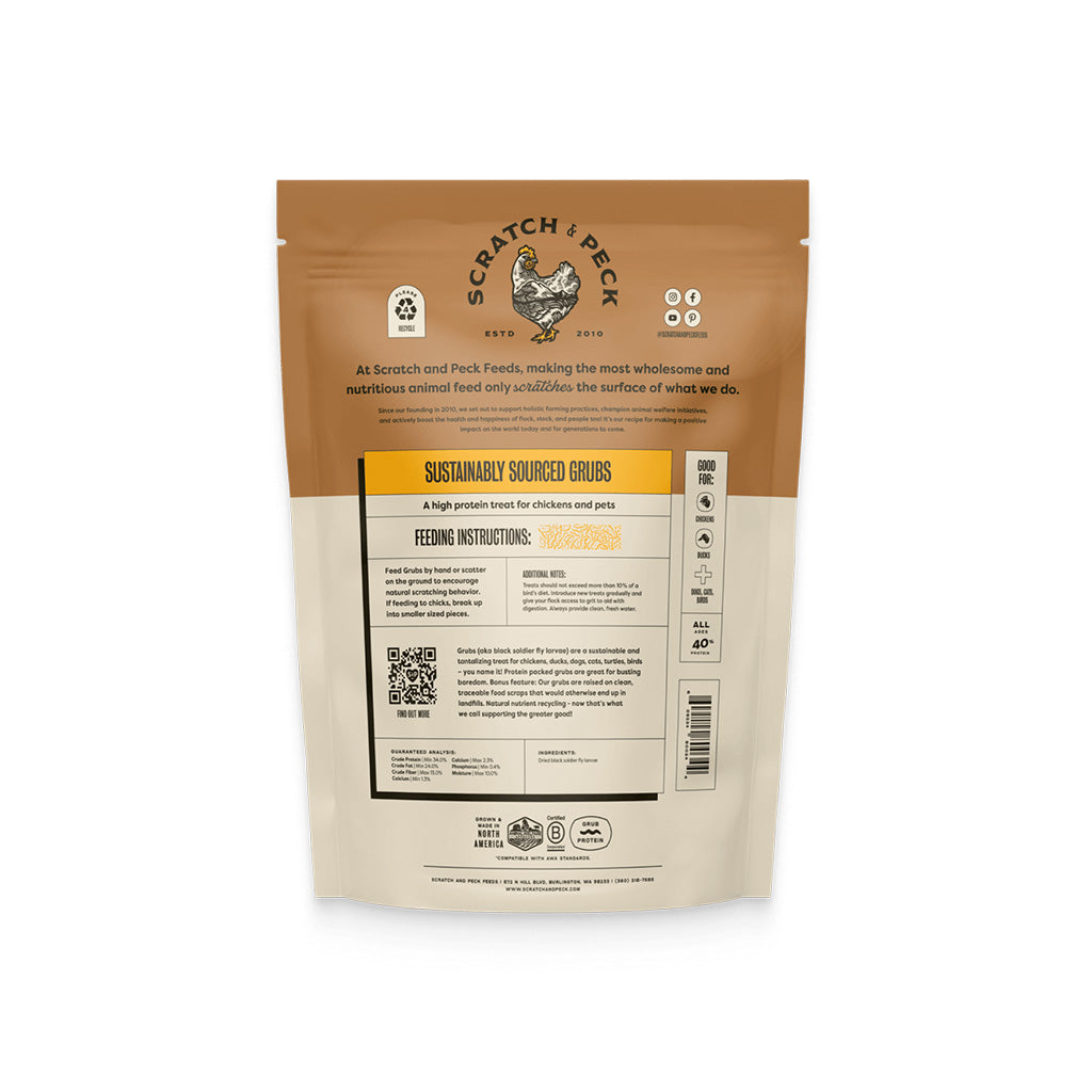 Grubs 3.5lb back of bag