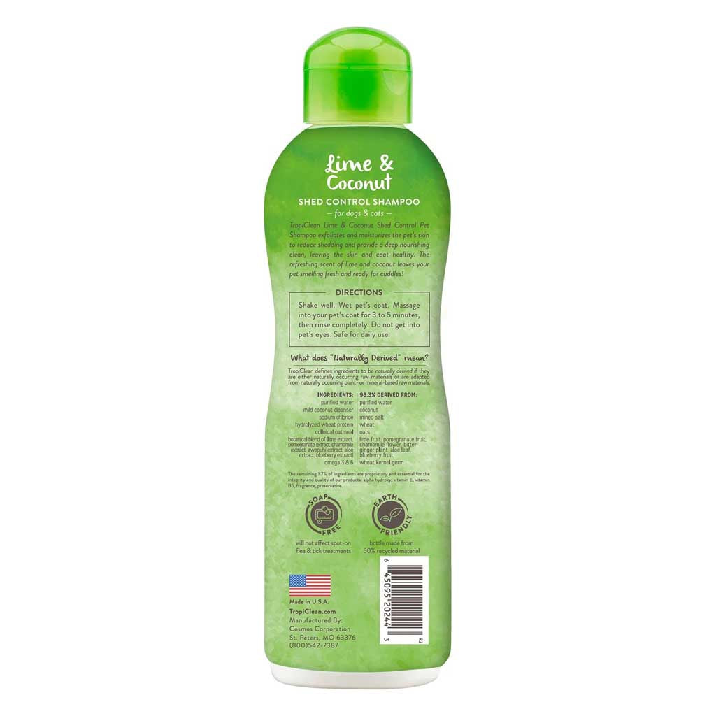 Shed Control Lime & Coconut Shampoo 20oz.