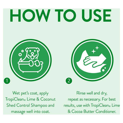 Shed Control Lime & Coconut Shampoo 20oz.